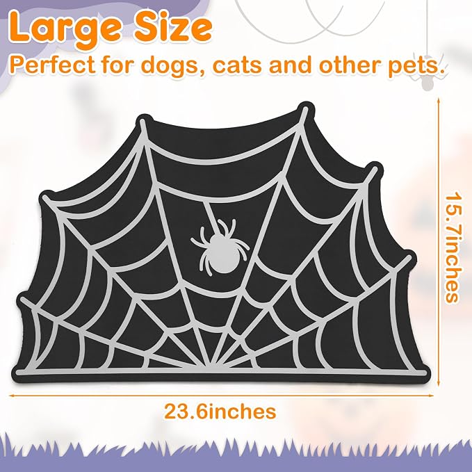 Pet Mats for Food and Water Dog Cat Food Mats Pet Feeding Mat Anti-Slip No - Image 5