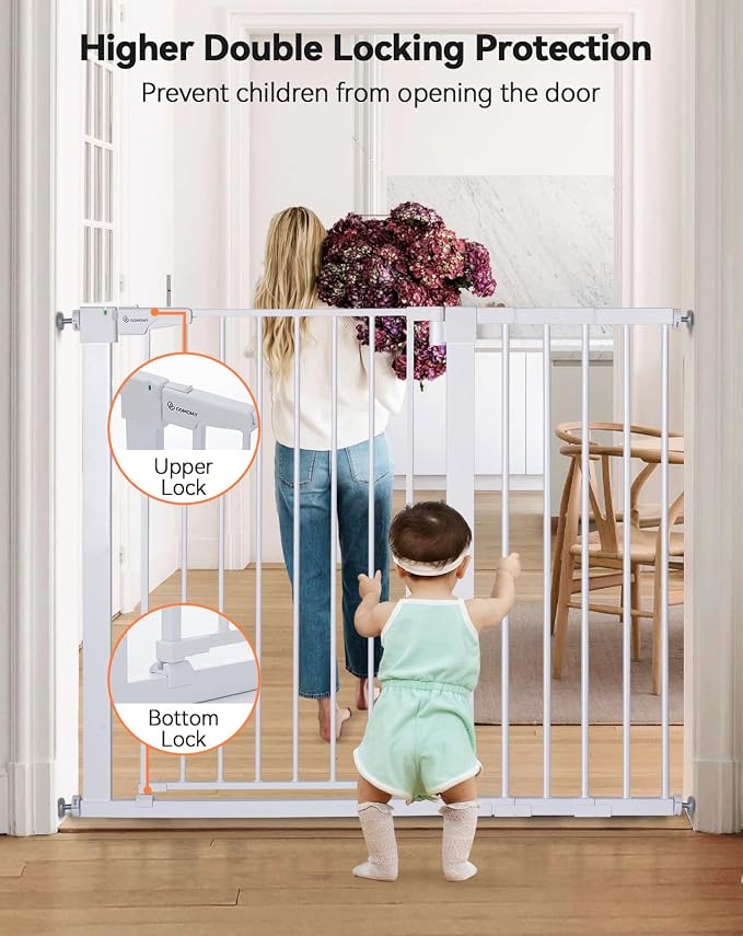 COMOMY 36" Extra Tall Baby Gate - Image 6