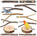 12PCS Natural Wood Bird Perches by Unknown