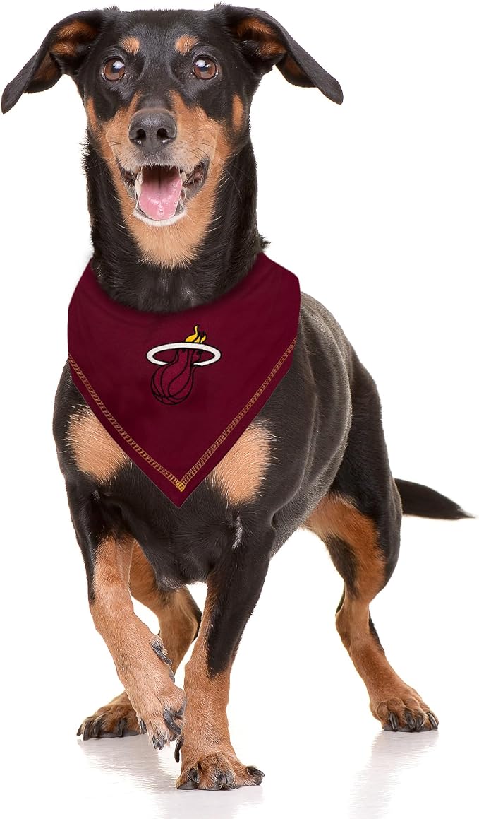 Pets First NBA Miami Heat TIE Bandana, Size Small/Medium. Dog Bandana Scarf Bib - Image 3