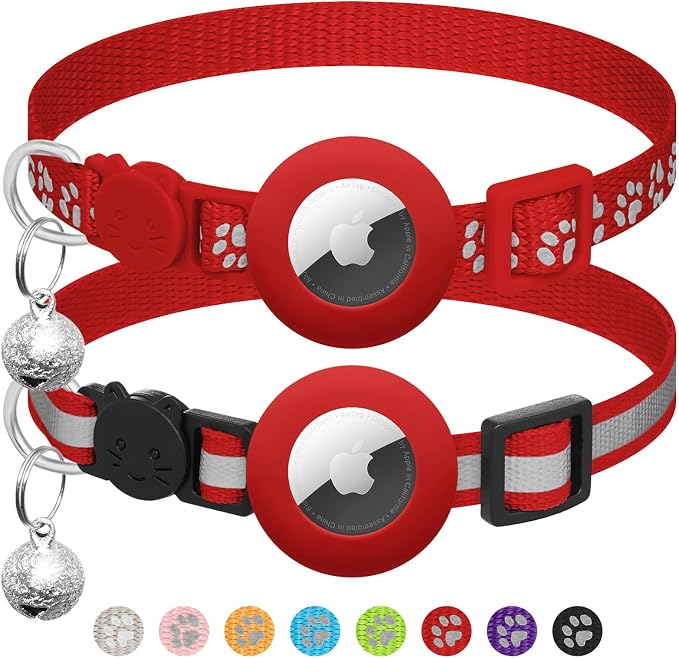 2 Pack Airtag Cat Collar Breakaway by LAFAYIspecializesinpetcollars