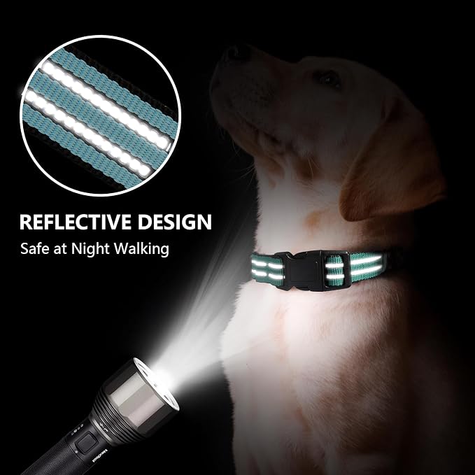 Hikiko Martingale Dog Collars Reflective Nylon Dog Collar - Image 2