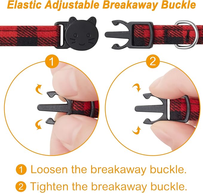 LLHK 4 Pack Small Fish Cat Collars - Image 5