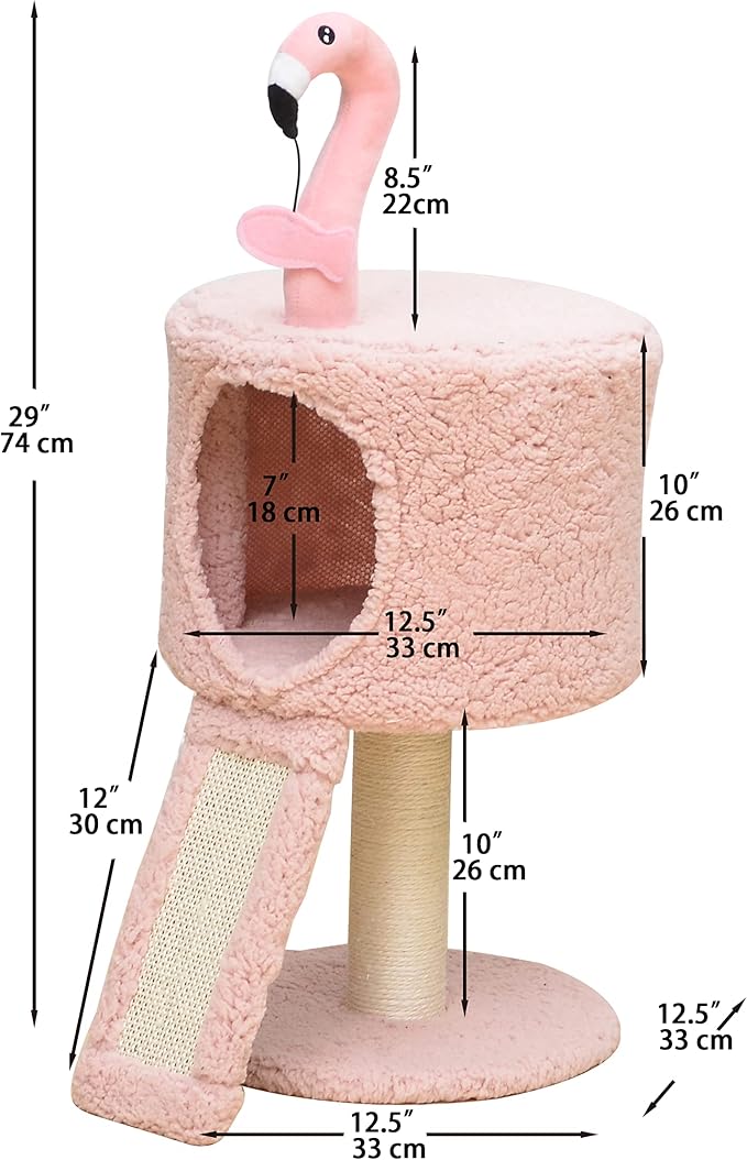 Catry Flamingo 2-Level 29" Cat Tree - Image 2