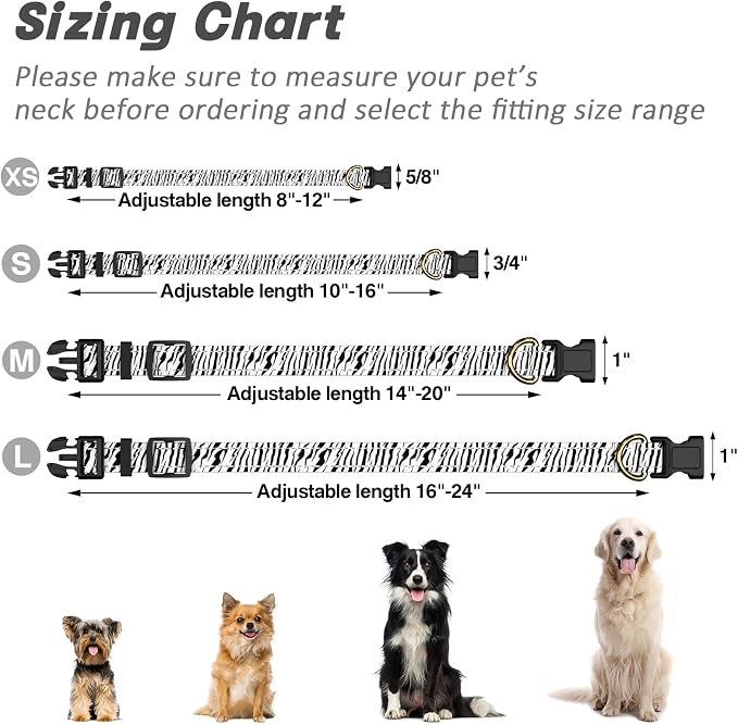 Reflective Dog Collar for Extra Small Dogs Cats, Cute Boho Adjustable - Image 7