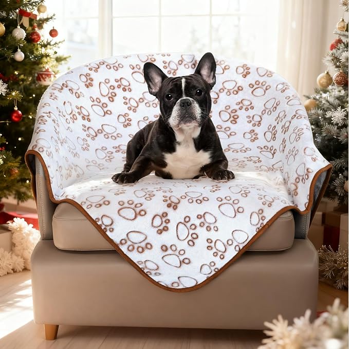Stuffed Brown Soft Dog Blanket for French Bulldog Gifts, 32x40 inches, Premium - Image 8