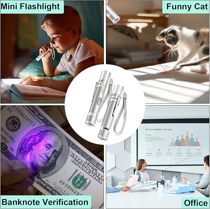 TBTeek Cat Toy, USB Rechargeable Interactive Kitten Toy, 7 Light Modes & - Image 5