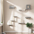 NUNU LAB Cat Wall Shelves Set, Scratching Post, Wall Shelves by NUNULAB
