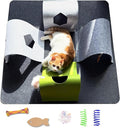 Interactive Cat Tunnel Toys for Indoor Cats, 4-Way Felt Cat Tunnel Play Mat by Veinbuty