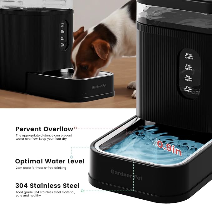 Gardner Pet Automatic Dog Water Dispenser Gravity Waterer - Image 4