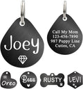 Ultra Joys Dog ID Tag, Custom Dog Tag Personalized Cat Tag, Pet ID Tag by UltraJoys