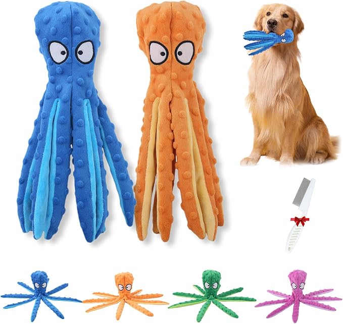 2025 New Upgrade Interactive Chew Pet Toy No Stuffing Bite-Resistant Squeaky by Unknown