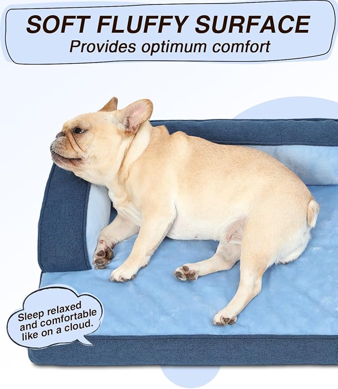 KSIIA Washable Dog Bed Medium Size Senior Dog, Orthopedic Warm Soft Pets Sofa - Image 6