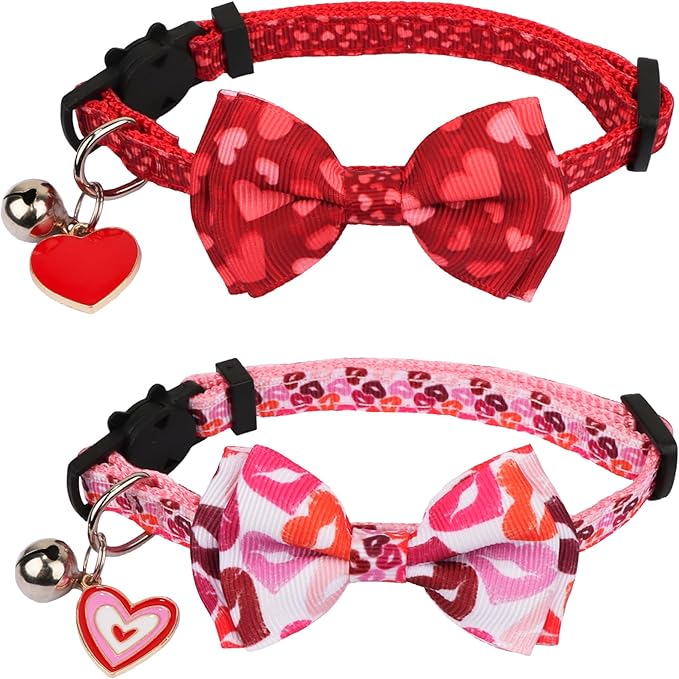 ADOGGYGO Valentine Cat Collars by ADOGGYGO
