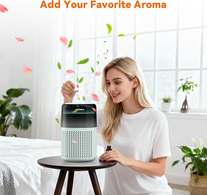 AIRROMI HEPA Air Purifier for Bedroom&Home, Pet Air Purifier for Home Pets - Image 7