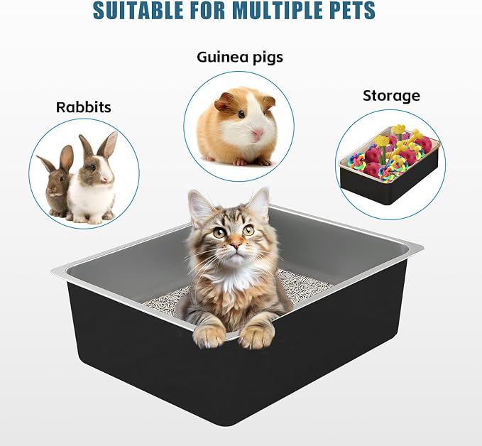 Stainless Steel Cat Litter Box - Image 7