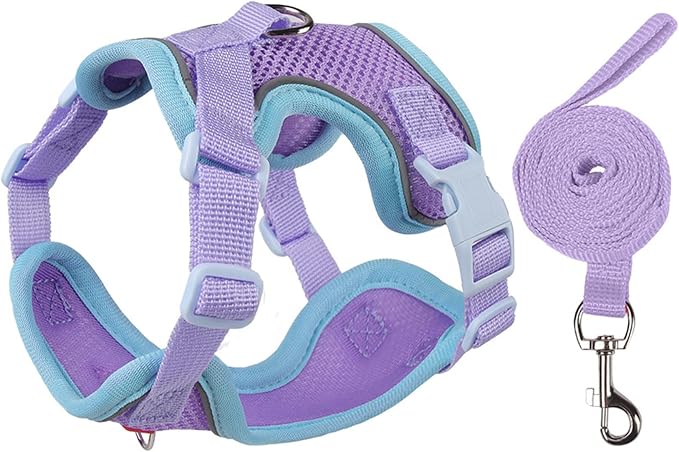 Cat Harness and Leash Set for Walking – Escape-Proof Reflective Vest for Cats by Muejjur