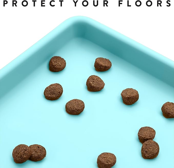 CatGuru Cat Food Mat, Small & Large Pet Feedingd Mat, 100% Waterproof Cat Mats - Image 3