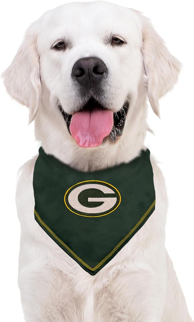 Pets First NFL Green Bay Packers TIE Bandana, Small/Medium. Dog Bandana Scarf - Image 5