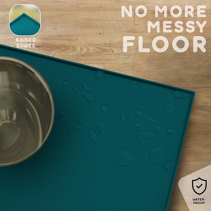 Dog Food Mat - Raised Edges Dogs Mat - Image 5