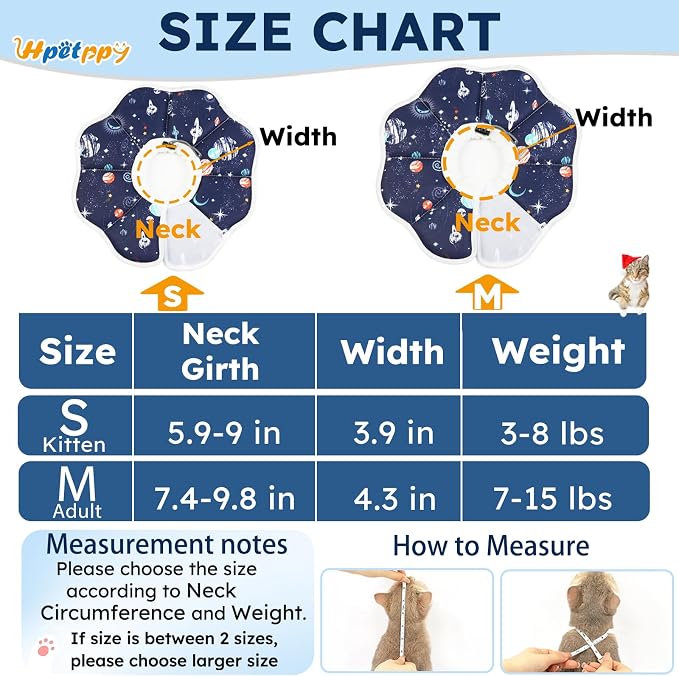 Cat Cone Collar Soft, Waterproof Cat Recovery Collar After Surgery, Adjustable - Image 5