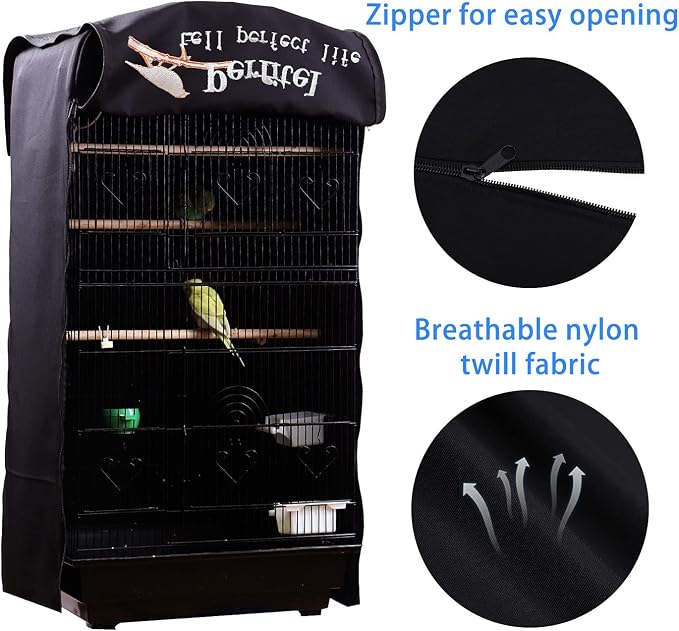 Bird Cage Cover Good Night Birdcage Cover Black-Out Birdcage Cover Durable - Image 4