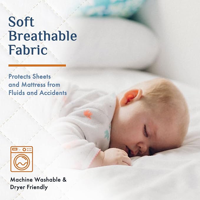 Washable Incontinence Bed Pad 36" x 72" – Soft, Absorbent & Waterproof Mattress - Image 3