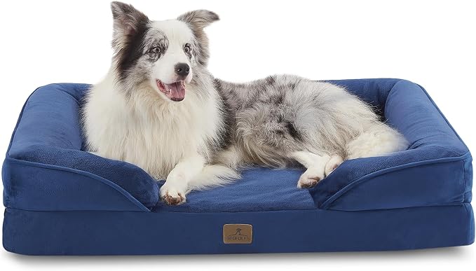 Bedfolks Orthopedic Dog Bed, Big Waterproof Dog Sofa Bed by Bedfolks