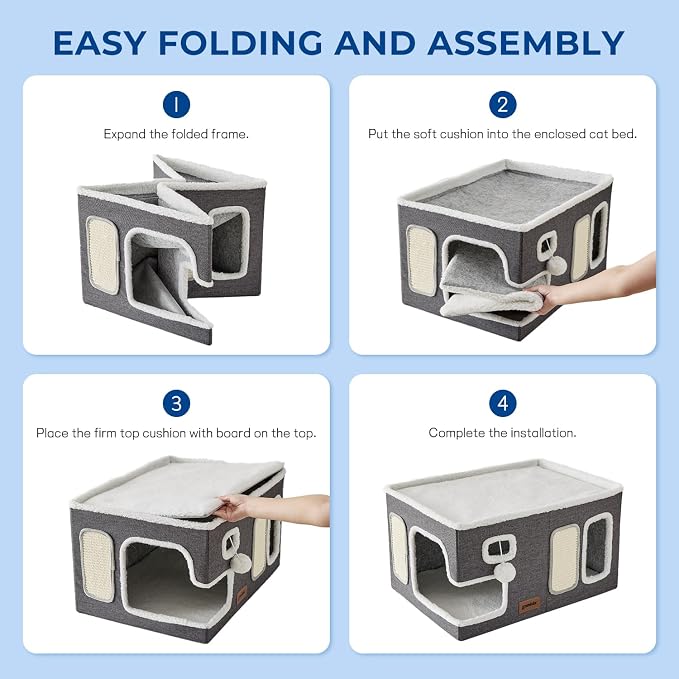 Extra-Wide Cat House for Indoor Cats - Image 6