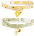 2 Pack Cotton Breakaway Cat Collar by Liugjiau