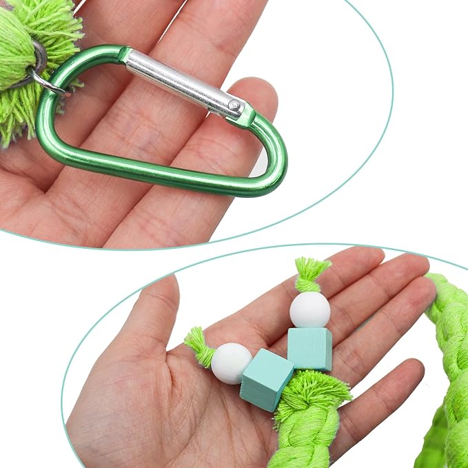 59 Inches Spiral Rope Perch, Cage Stand Pole Accessories, Climbing Toy - Image 5