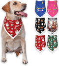 Christmas Dog Bandanas Santa Claus Dogs Scarf by PAPIAMENPET