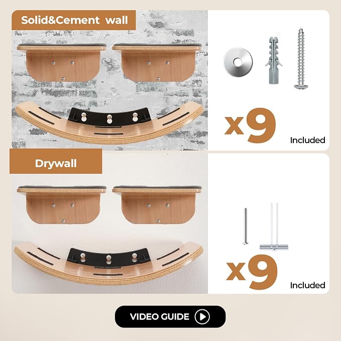 Cat Wall Shelves for Cat Wall Steps, Wooden Floating Modern Mounted Space - Image 6