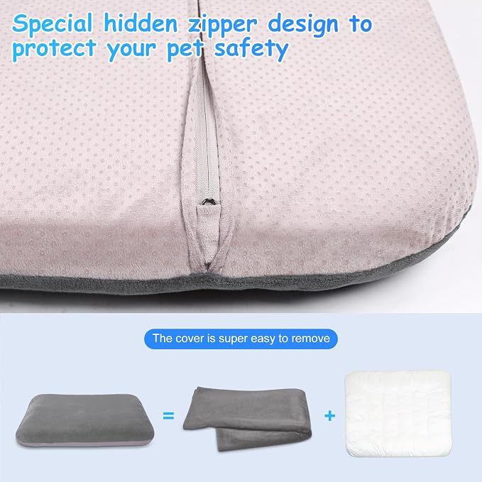 Magic Dog Super Soft Large Dog Bed, 39 Inches Orthopedic Foam Pet Beds - Image 5