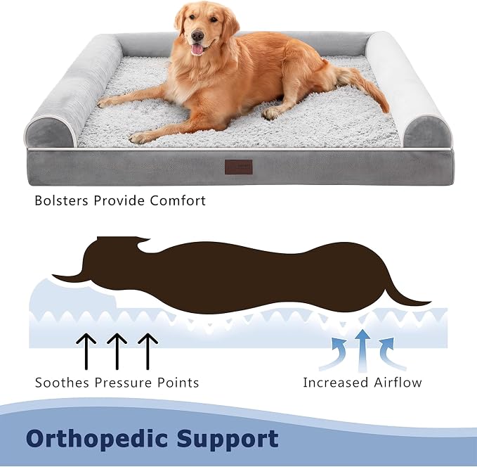 WESTERN HOME Large Dog Bed, Orthopedic Dog Beds - Image 4