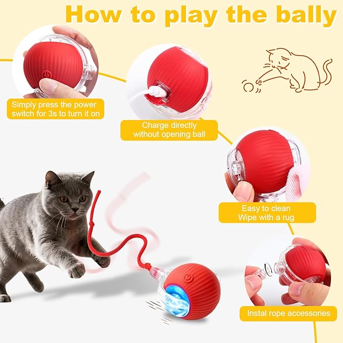 3-Pack Interactive Cat Toys Ball - Image 7