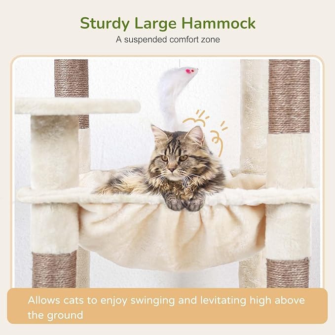 Globlazer Cat Tree Tower with Scratching Post - Image 4
