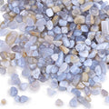 JOHOUSE Succulent Rocks, 1lb Light Blue Polished Pebbles by JOHOUSE