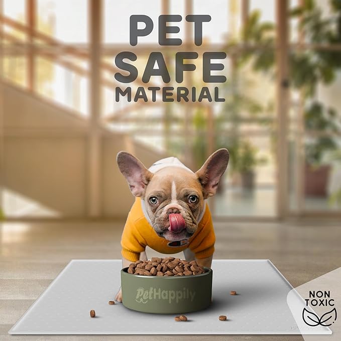 Dog Food Mat - 24x15 Raised Edges Dogs Mat - Image 3