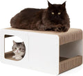 EHEYCIGA Cardboard Cat Scratcher House, 23-Inch Corrugated Cat Scratcher by EHEYCIGA