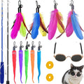 ZPH Cat Toys Interactive for Indoor Cats, Interactive Feather Toy for Teaser by PetsToys