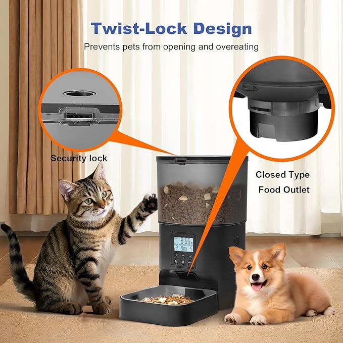 Automatic Cat Feeder, Cat Food Dispenser - Image 4