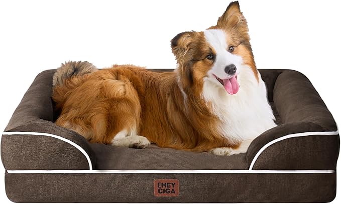 EHEYCIGA Orthopedic Dog Beds for Large Dogs, Waterproof Memory Foam Large Dog by EHEYCIGA
