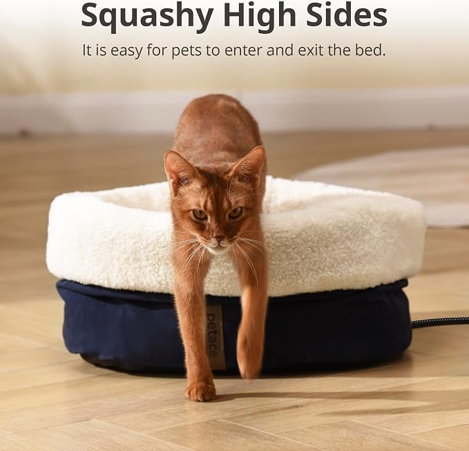 Heated Cat Bed with Auto Shut Off Timer, 17.7" x 13.7" Adjustable Temperature - Image 7