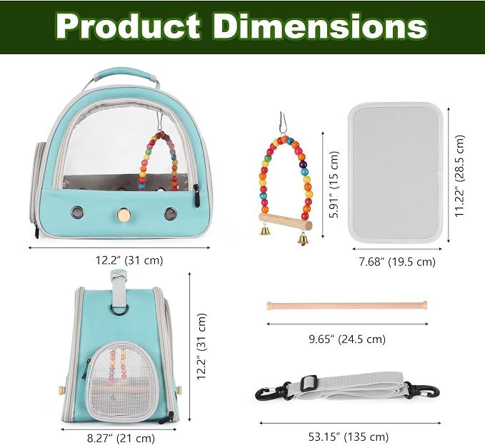 Portable Parrot Travel Cage Carrier - Image 2