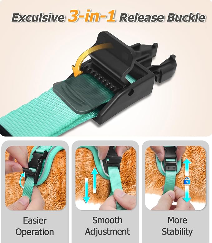 Halypet Cat Harness and Leash Set Escape Proof Adjustable Cat Leash Comfortable - Image 4