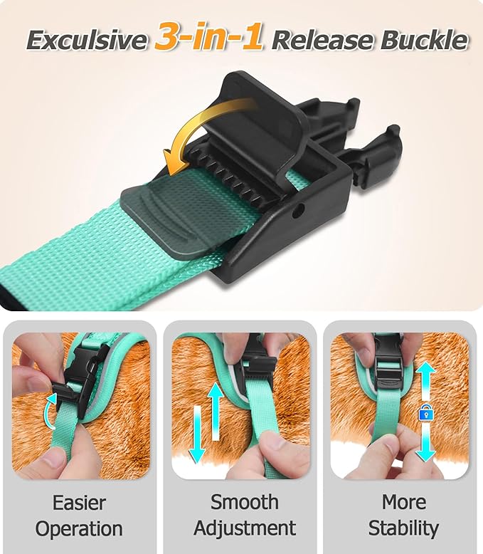 Halypet Cat Harness and Leash Set Escape Proof Adjustable Cat Leash Comfortable - Image 3