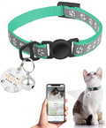 Cat Collar Breakaway with QR Code Name Tag, Reflective Kitten Collars with Bell by FURRIGO