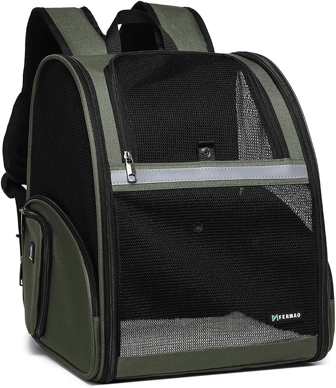 Cat Backpack Carrier for Small Dogs and Medium cat Puppy Kitten Bunny Pet by FERMAO