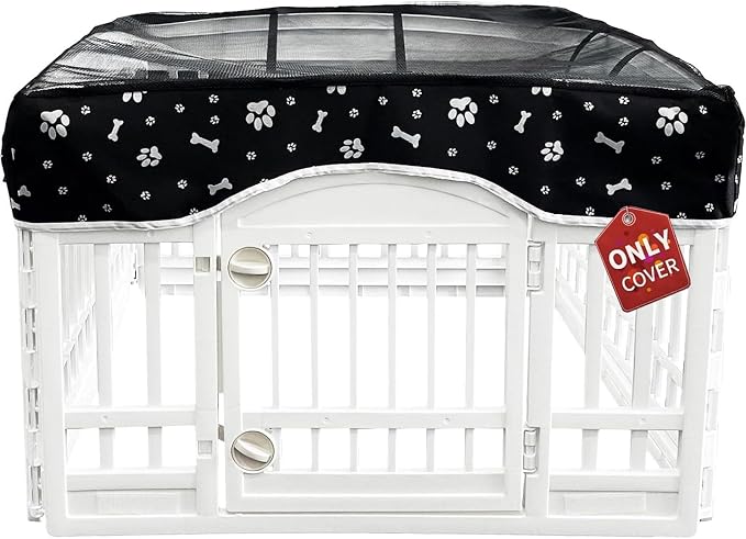 PJYuCien Dog Playpen Mesh Top Cover, Fits 36 Inch 4 Panels Regular Square by PJYuGienPetGarden